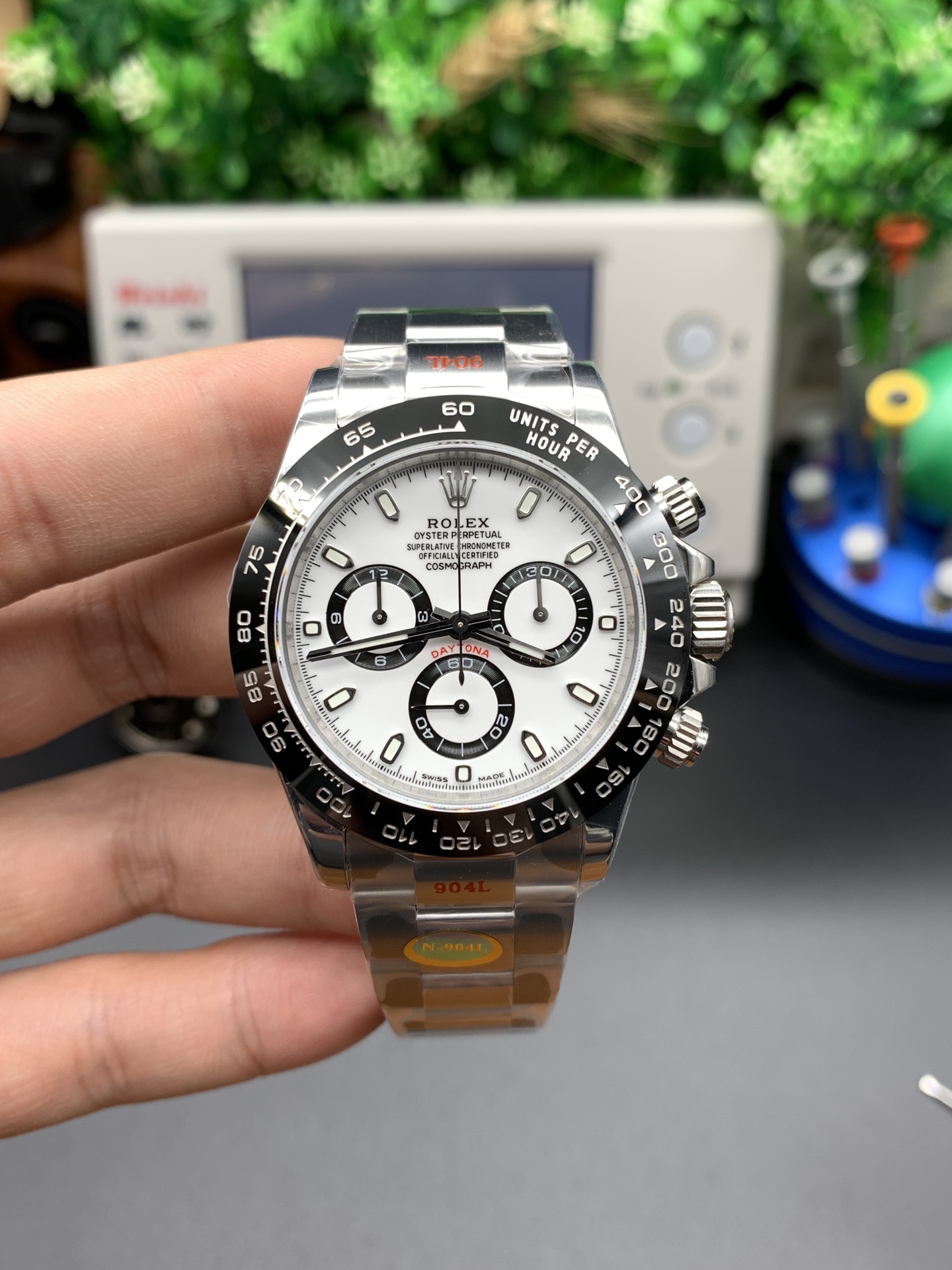 ロレックス デイトナ 116650LN 白パンダ|NOOBファクトリー Cal.4130【スーパークローン】