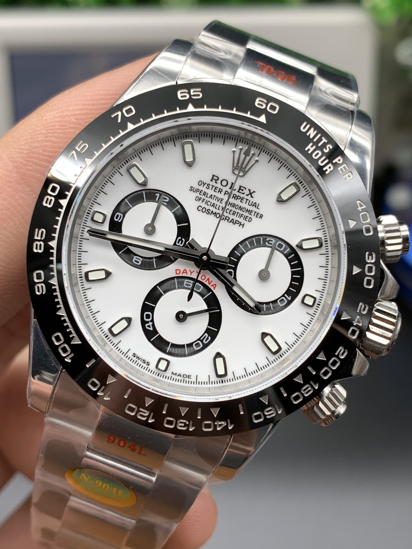 ロレックス デイトナ 116650LN 白パンダ|NOOBファクトリー Cal.4130【スーパークローン】 - 画像 (3)