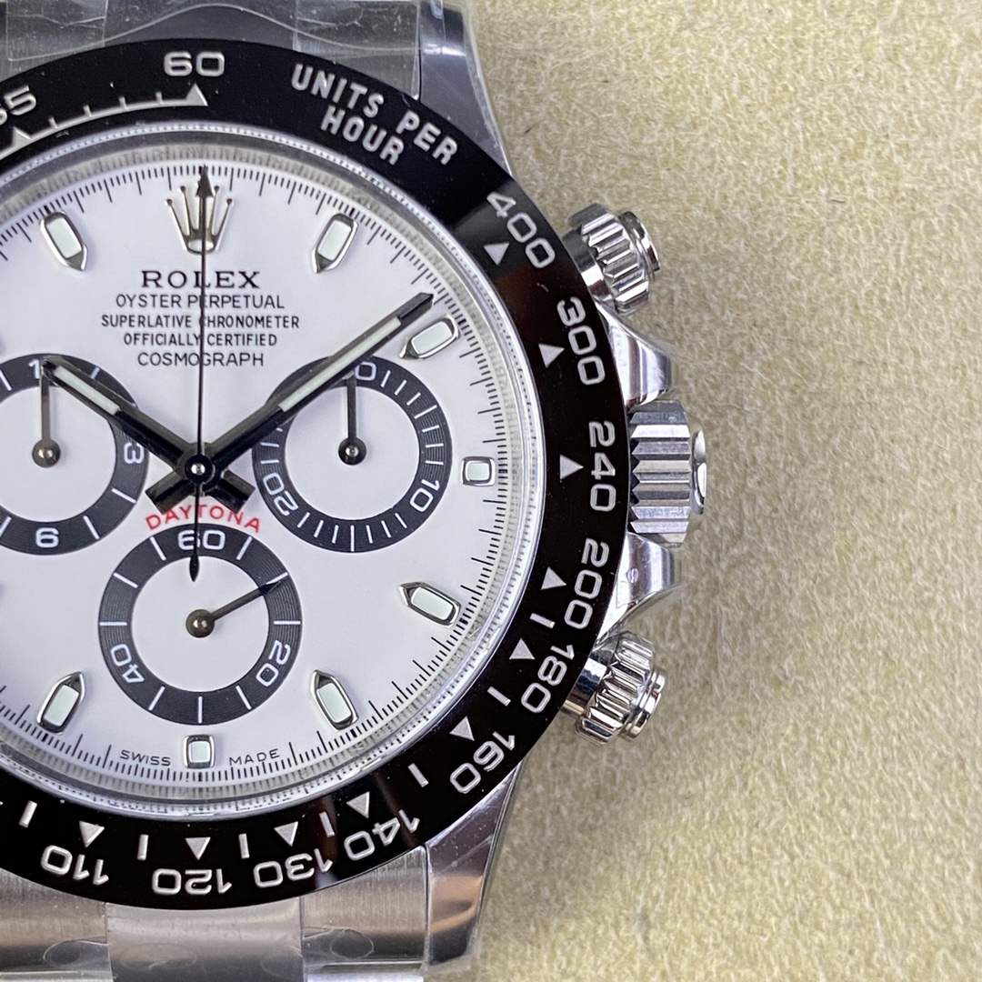 ロレックス デイトナ 116650LN 白パンダ|CLEANファクトリー 丹東4130【スーパークローン】 - 画像 (2)