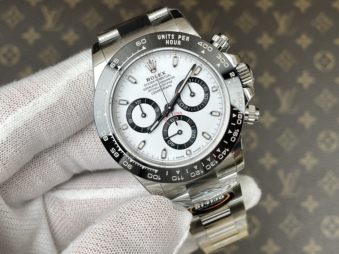 ロレックス デイトナ 116650LN 白パンダ|BT(Better)ファクトリー 丹東4130【スーパークローン】 - 画像 (2)