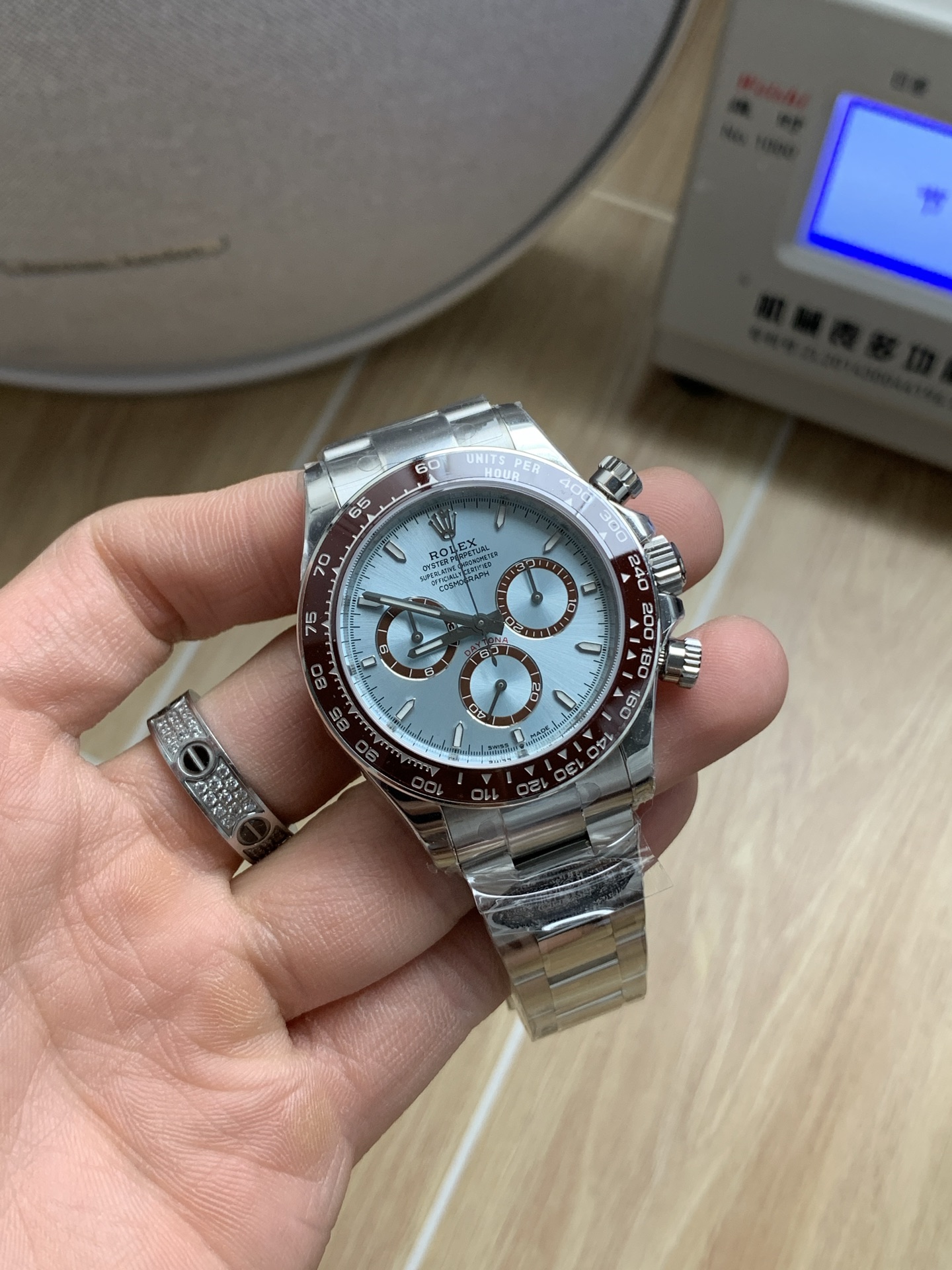 ロレックス デイトナ 126506アイスブルー|CLEANファクトリー 裏スケルトンCal.4131【スーパークローン】 - 画像 (3)