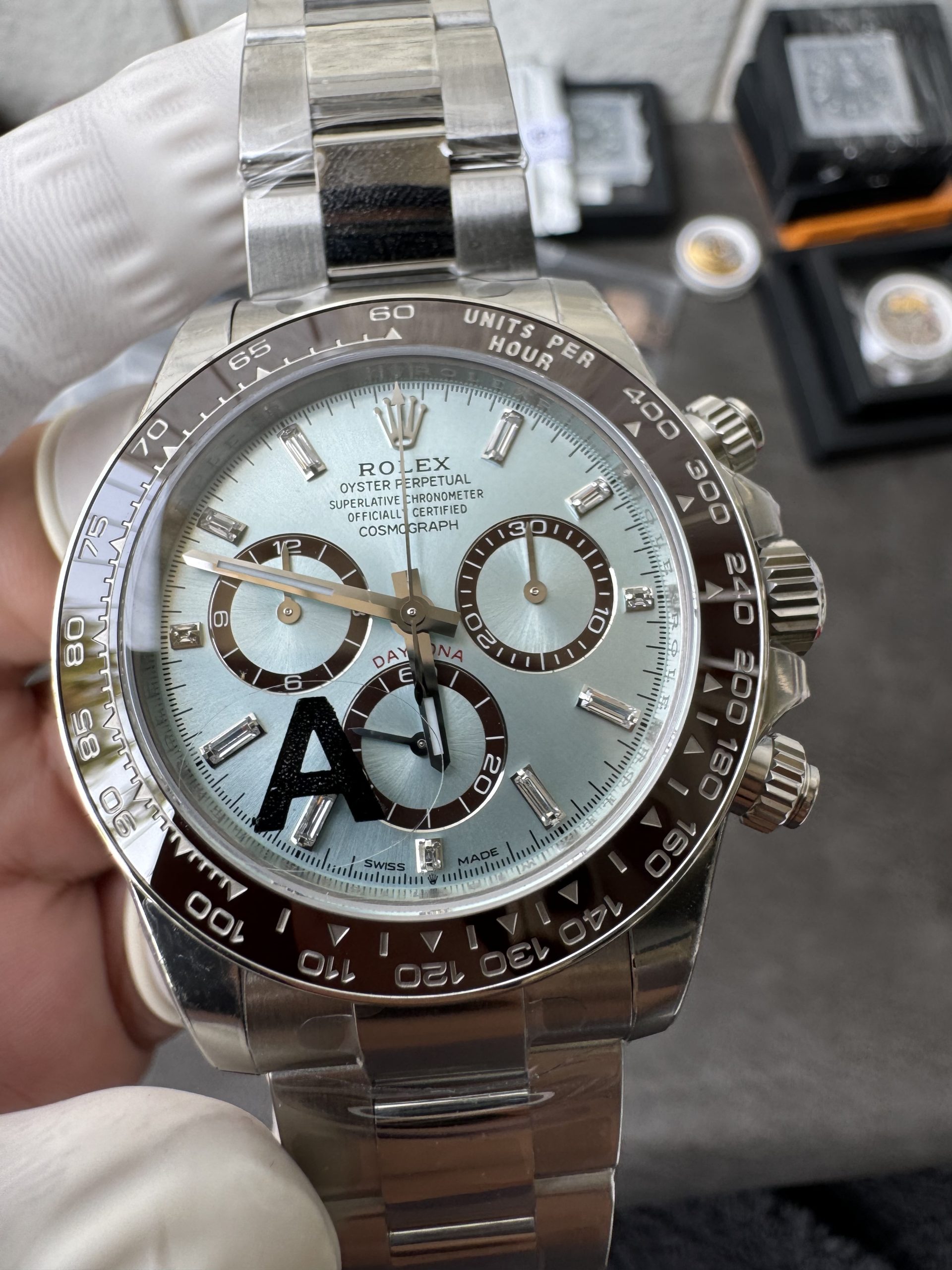 ロレックス デイトナ 126506アイスブルーバゲットダイヤモンド|VSファクトリー 裏スケルトンCal.4131【スーパークローン】 - 画像 (2)