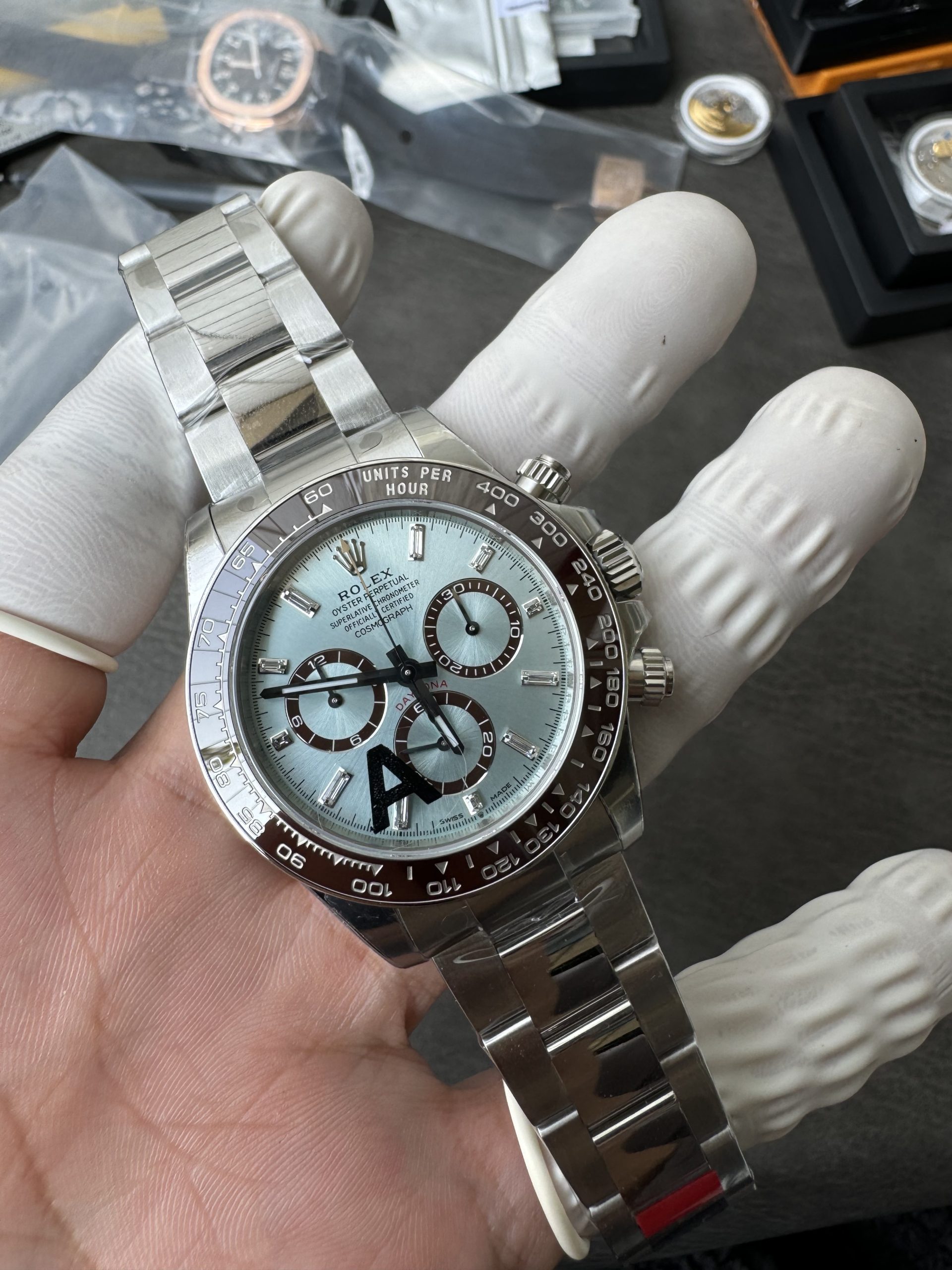 ロレックス デイトナ 126506アイスブルーバゲットダイヤモンド|VSファクトリー 裏スケルトンCal.4131【スーパークローン】 - 画像 (5)