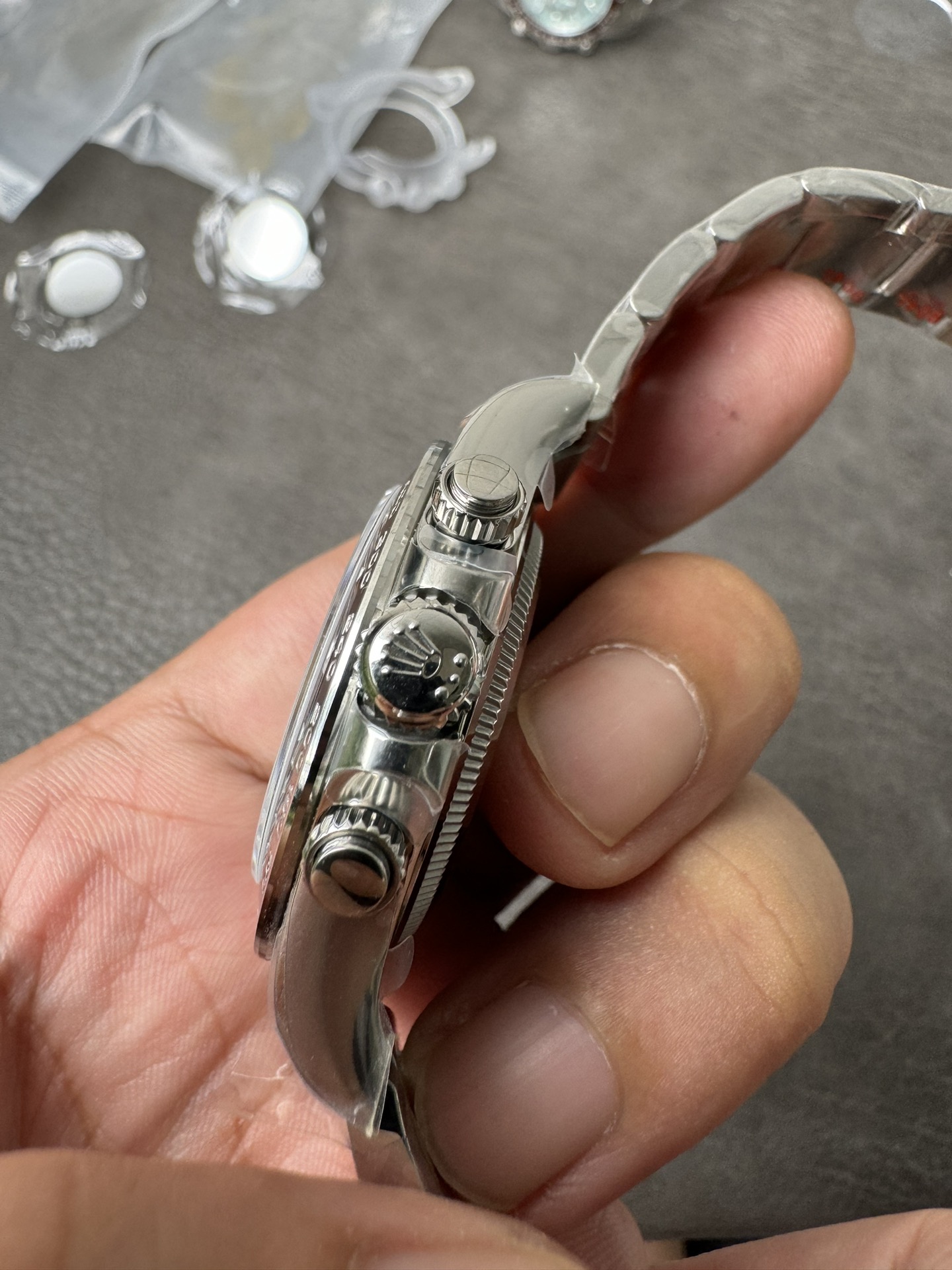 ロレックス デイトナ 126506アイスブルーバゲットダイヤモンド|CLEANファクトリー 裏スケルトンCal.4131【スーパークローン】 - 画像 (8)